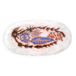 Grand plat ovale en terre cuite maille jean lurat des annes 50