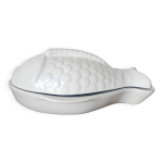 Grand plat  poisson en cramique vintage