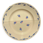 Grand plat porcelaine vintage k&g luneville flore 1950s petites fleurs bleues Grand plat porcelaine vintage k&g luneville flore 1950s petites fleurs bleues