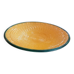 Grand plat rond. grottes dieulefit. vintage