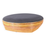 Grand pouf en rotin