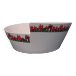 Grand saladier blanc dcor rouge villeroy & boch