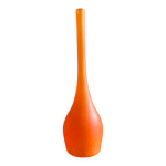 Grand soliflore daum nancy - verre souffl marmoren orange - h=41cm