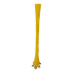 Grand soliflore en verre jaune