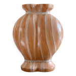 Grand urne en porcelaine chinoise qing (1644 - 1911) peinte en faux - bois Grand urne en porcelaine chinoise qing (1644 - 1911) peinte en faux - bois