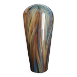 Grand vase balustre en verre de murano, h - 30 cm.