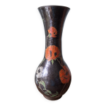 Grand vase en bronze laqu