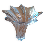 Grand vase en cristal de vannes - forme tulipier