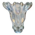 Grand vase de la cristallerie de vannes, � t�te de girafe �, 1950 6, 8 kg!