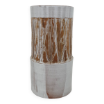 Grand vase cylindre en cramique par les argonautes