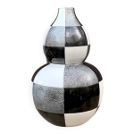 Grand vase design patchwork en c�ramique todo mundo (hollande)