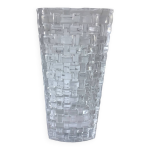 Grand vase maille osier en cristal