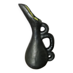 Grand vase ray camart, vallauris, forme libre en céramique noir mat, 1950 Grand vase ray camart, vallauris, forme libre en céramique noir mat, 1950