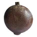 Grand vase tambourin en gr�s