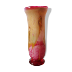 Grand vase en verre souffle biot , saba freres