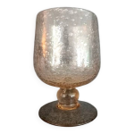 Grand verre  cocktail ou vase en verre bull sign biot, annes 60 / 70