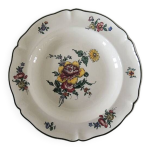 Grande ancienne assiette creuse en faence villeroy & boch - 1562 - pivoine
