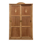 Grande armoire art déco à portes coulissantes (rénovée) Grande armoire art déco à portes coulissantes (rénovée)