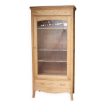 Grande armoire art nouveau en pin brut (vers 1900)