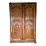 Grande armoire de famille style louis xiv / rgence en chne massif
