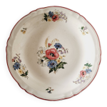 Grande assiette creuse en faence de sarreguemines modle agreste