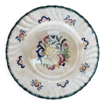 Grande assiette plate longwy vieux rouen Grande assiette plate longwy vieux rouen