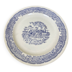 Grande assiette porcelaine bleu et blanche xx