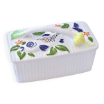 Grande bote / terrine ancienne de collection en majolique schramberger