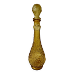 Grande carafe génie motif fruits, vintage jaune Grande carafe génie motif fruits, vintage jaune