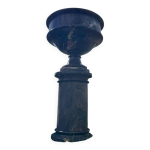 Grande colonne et sa vasque en marbre levanto, vers 1900