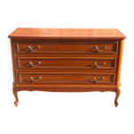 Grande commode de style  trois tiroirs de fabrication  l ancienne en bois