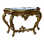 Grande console italienne en bois dor de style louis xv fin xixme sicle l 158 cm