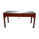 Grande console  tirroir d extreme orient laque rouge