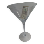 Grande coupe dcorative en verre