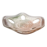 Grande coupe en verre artisanal / coupe  fruits / centre de table