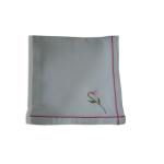 Grande nappe brode tulipes