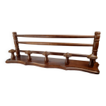 Grande patre murale ancienne en bois avec tagre pour chapeaux, 70 cm