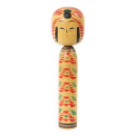 Grande poup�e kokeshi taille xl en bois, japon, �poque showa, 38 cm