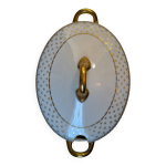 Grande soupire en porcelaine de limoges, dcor dor - dupont desfontaines