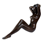 Grande statuette femme nue, vnus en bronze de charme vintage