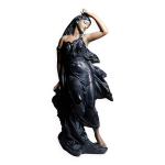 Grande statuette platre ou composite vintage / ancienne faon bronze art nouveau