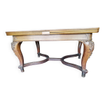 Grande table 12 pers. avec rallonges, style louis xv