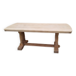 Grande table ancienne ferme monastre sabl vintage chne massif