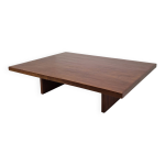 Grande table basse en bambou de style  wabi sabi  par axel vervoordt, belgique, annes 1980