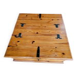 Grande table basse coffre en bois pin * bon tat