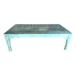 Grande table basse indienne en teck
