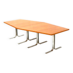 Grande table de confrence / table  manger vintage de lbke des annes 70