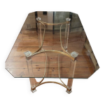 Grande table design plateau verre Grande table design plateau verre