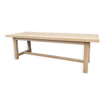 Grande table de ferme en chne massif 2m45