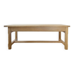 Grande table de ferme en ch�ne massif avec tiroirs et rallonges r�no